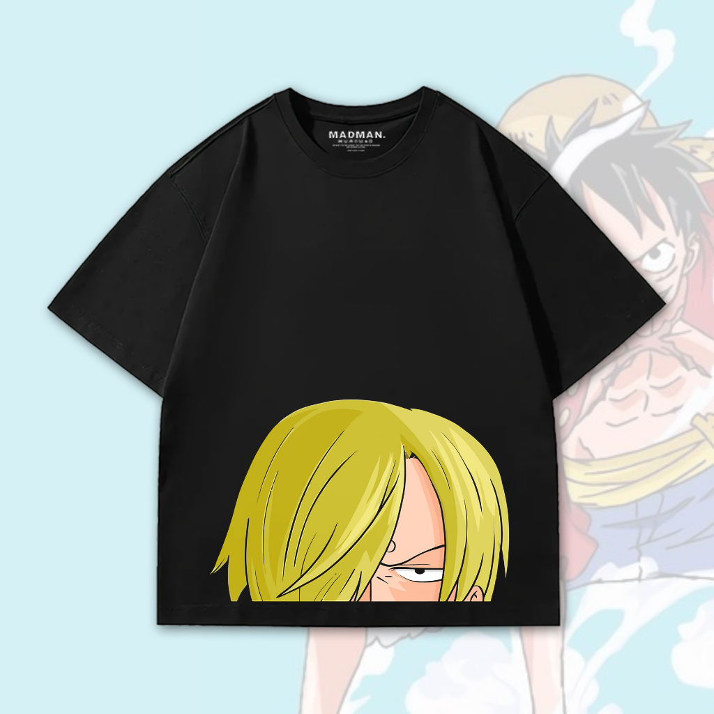 MADMAN Kaos ANIME Oversize ONE PIECE "SANJI" | HO PSOP - 8