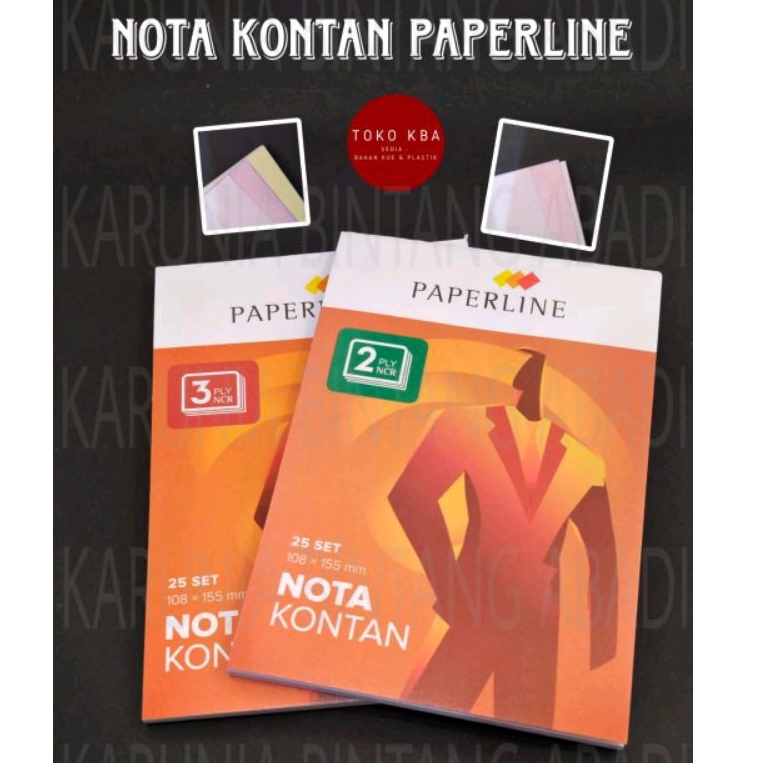 

Buku Nota Kontan Paperline NCR 108x155 mm 25 Set Ply ( 2 Rangkap | 3 Rangkap )