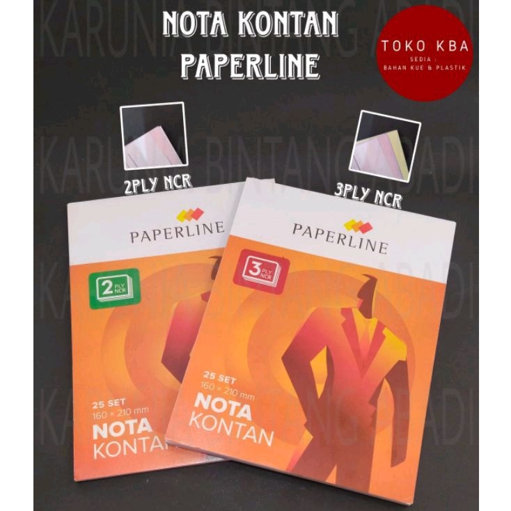 

Buku Nota Kontan Paperline NCR 160x210 mm 25 Set Ply ( 2 Rangkap | 3 Rangkap )