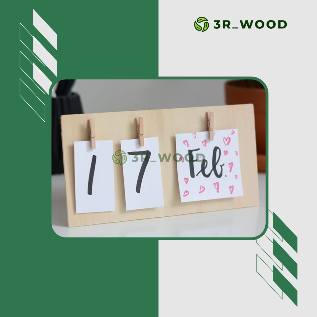 

Kalender Kayu D/Dekorasi Gantungan/Menu Café/No Meja/Nomor Meja/Estetik