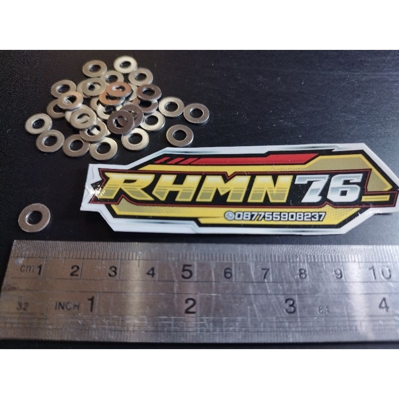 Ring Plat stainless Ukuran 7 (M4)