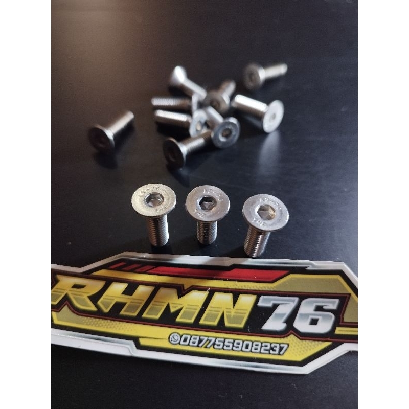 Baut Versing L Stainless ukuran 12 panjang 2cm