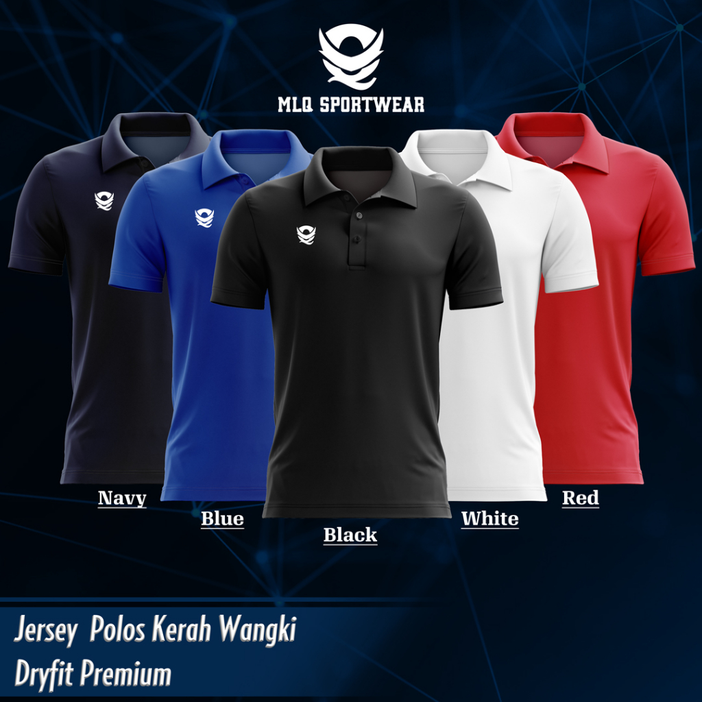 MLQ BAJU OLAHRAGA KAOS JERSEY POLOS KERAH WANGKI POLO BAHAN NIKE
