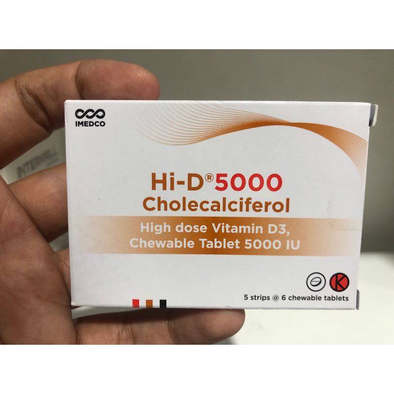 Hi D 5000 Box 30 Tablet Kunyah Vitamin D