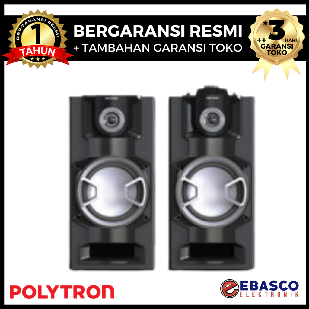 POLYTRON Speaker PAS 8E12 - Speaker Aktif 8 Inch Super Bass Low Watt