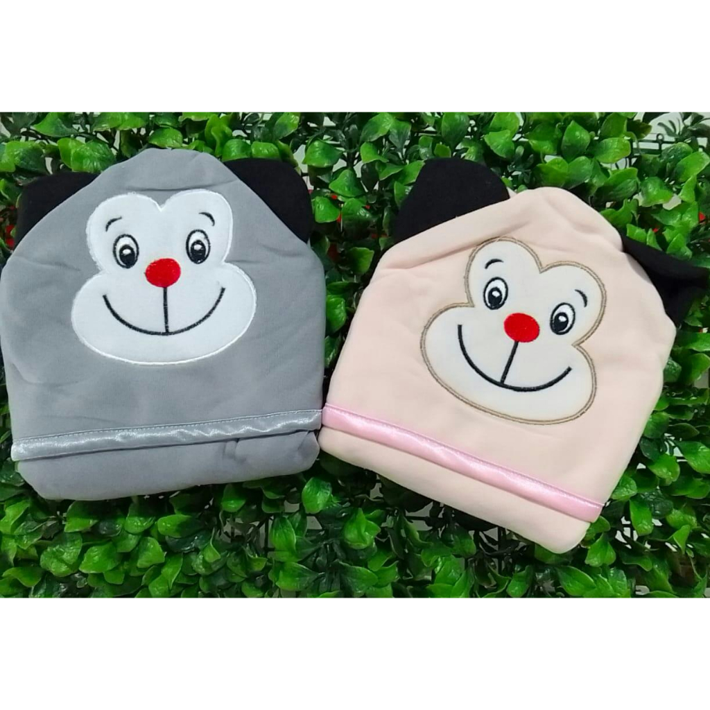 Selimut Bayi Boboko Karakter - Selimut Bayi Lucu - Baby Blanket - Selimut Bayi Topi Karakter