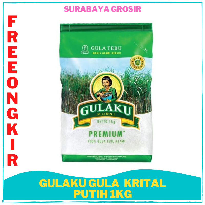 

GULAKU GULA KRISTAL PUTIH KEMASAN 1KG MURAH SURABAYA GROSIR