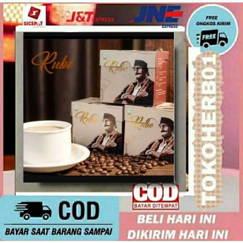 Kopi Rube 1 BOX ISI 5 SACHET Original Kopi Rube kopi kuat tahan lama pria Kopi Kuat Tahan Lama menin