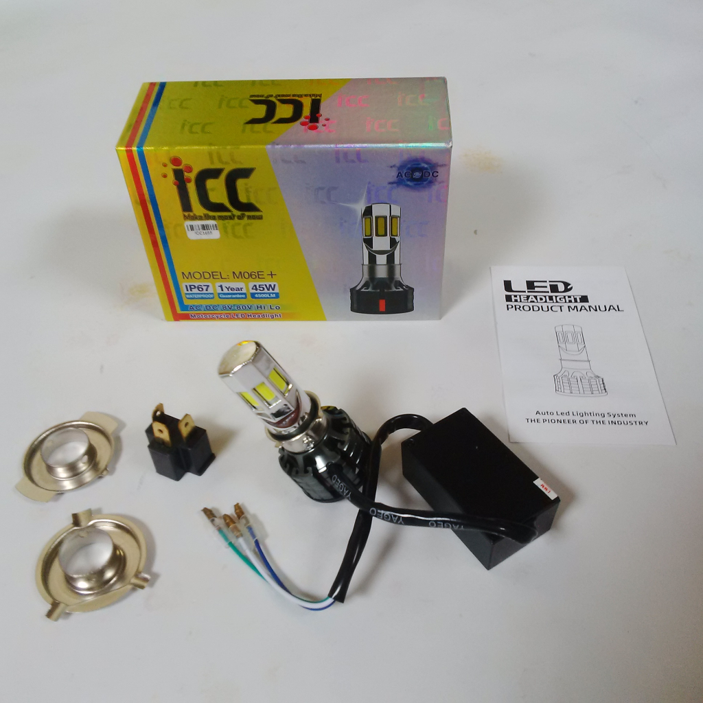 Lampu Led Motor 3warna 6sisi