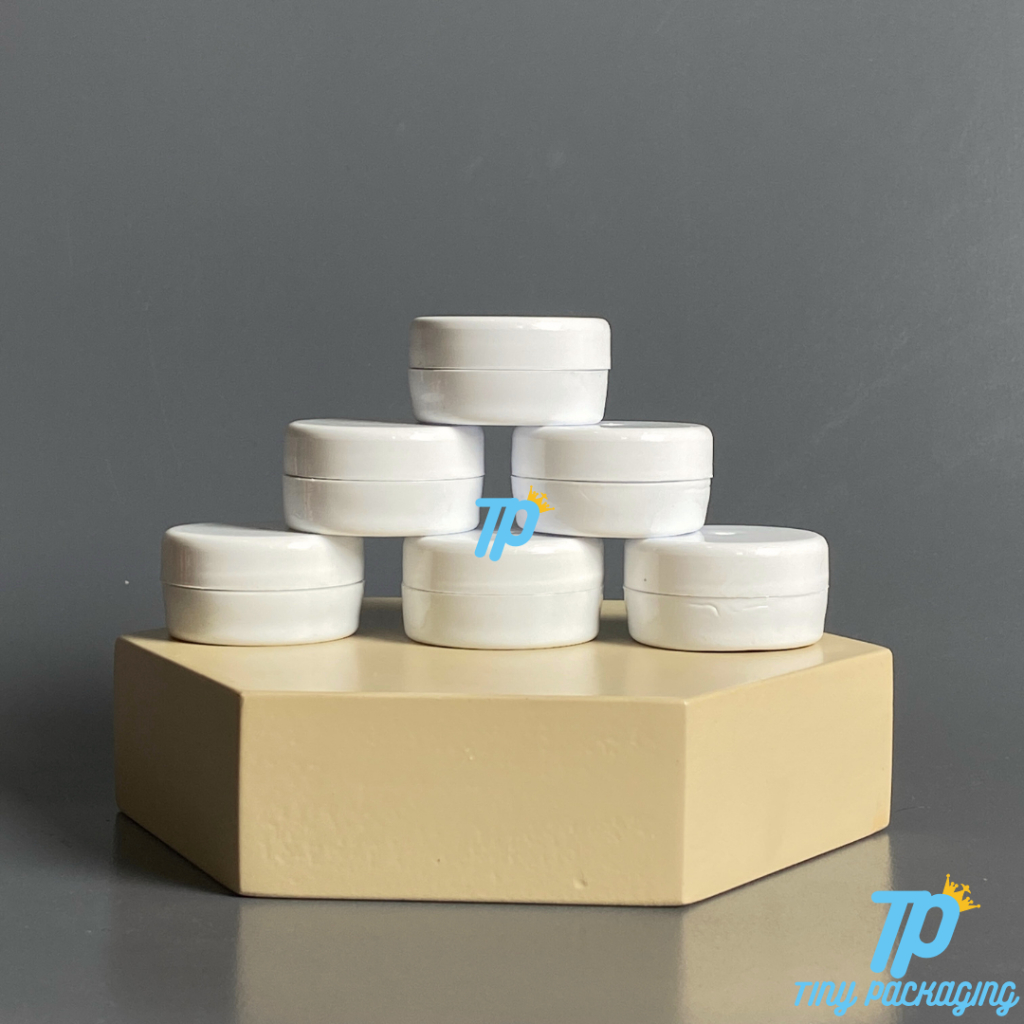 Pot 5 gr | Pot Cream 5 gr - Putih/Putih
