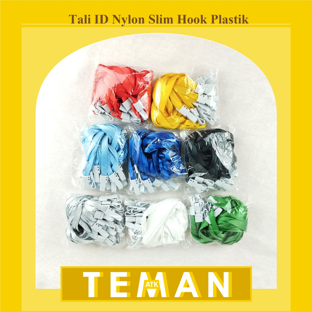 

Tali ID Card / Tali Name Tag Nylon Slim Hook - isi 20pcs (CBT-NYLK)