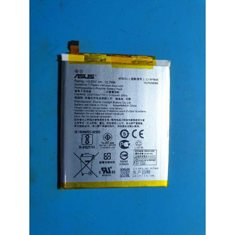 Batre Baterai Asus zenfone 5Q 5 Lite Ori cpotan normal tes