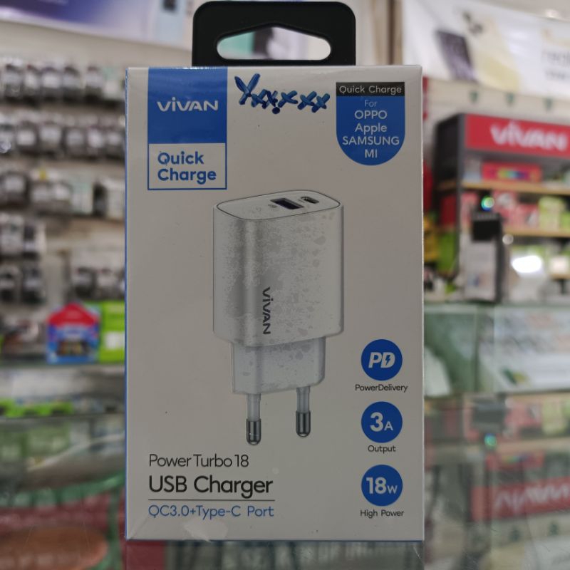 Adaptor 18watt Vivan PowerTurbo 18