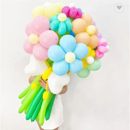 Balon Latex Pentil Pastel / Balloon Twist Macaron / 100pcs / 1pcs