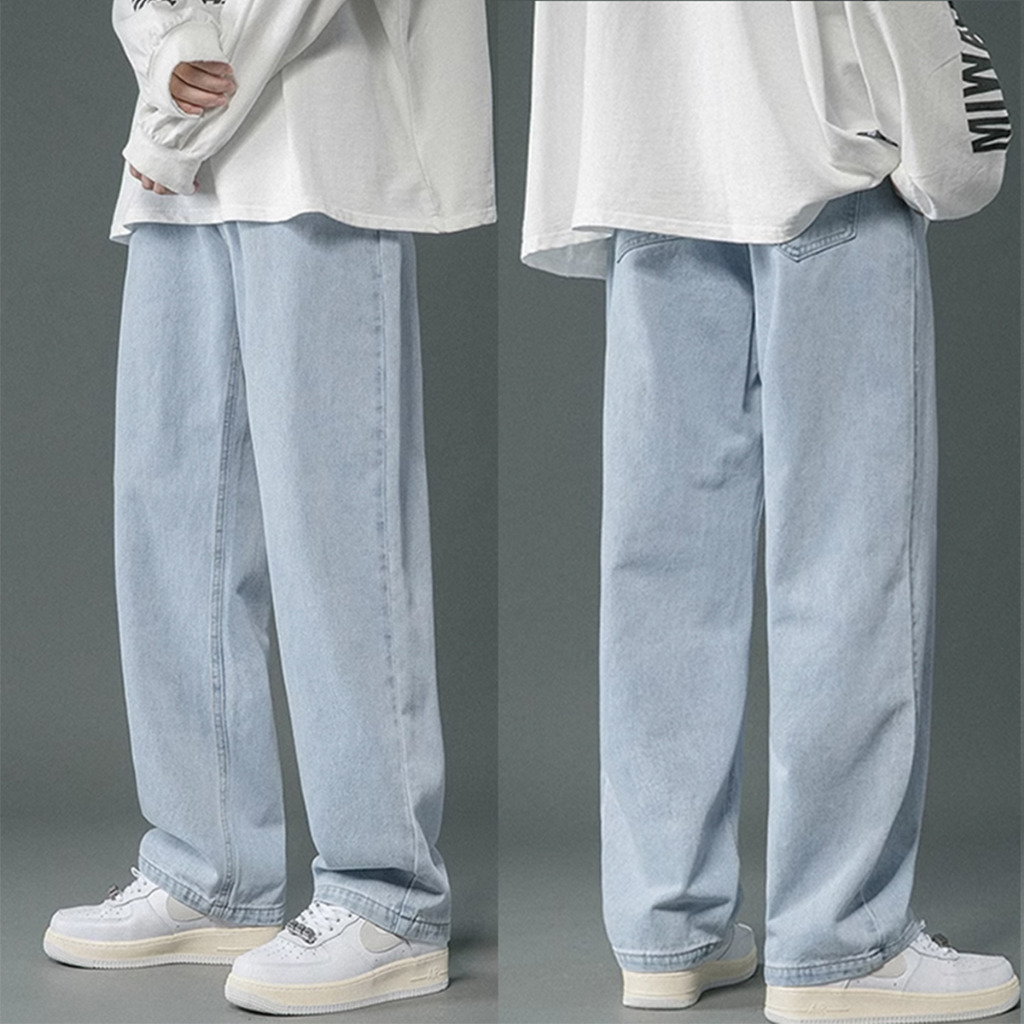 Celana panjang pria Celana kulot pria celana denim pria celana korean style pria loose pants jumbo s