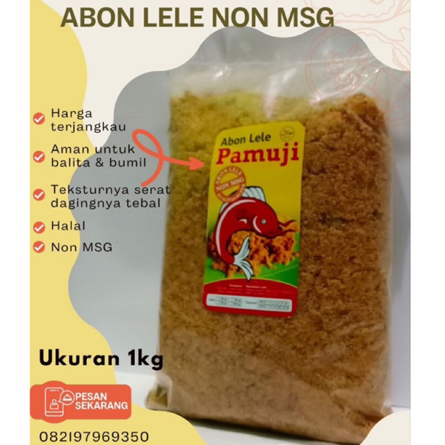 

abon lele original 1kg cocok untuk abon bayi| abon sapi asli | penambah nafsu makan anak | abon cipung | abon MPASI | abon ayam