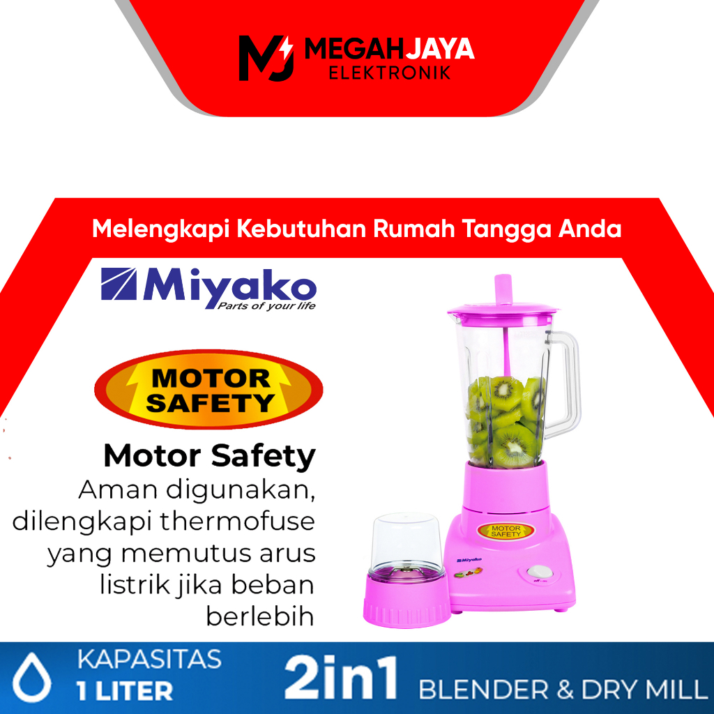[COD READY] MIYAKO BLENDER BL101 PL / BL-301 PL / PL 301 BL / PL 301PL (PLASTIK / 1 LITER) GARANSI R