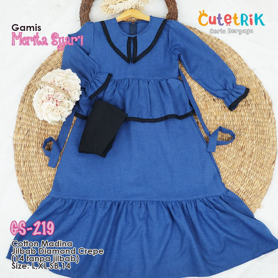 Fashion anak cutetrik Gamis Merita Syar'i GS 219