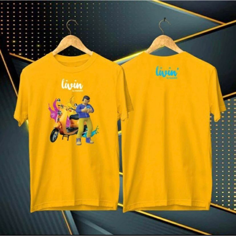 KAOS LIVIN BY MANDIRI - TSHIRT LIVIN BY MANDIRI - BAJU VESPA LIVIN BY MANDIRI