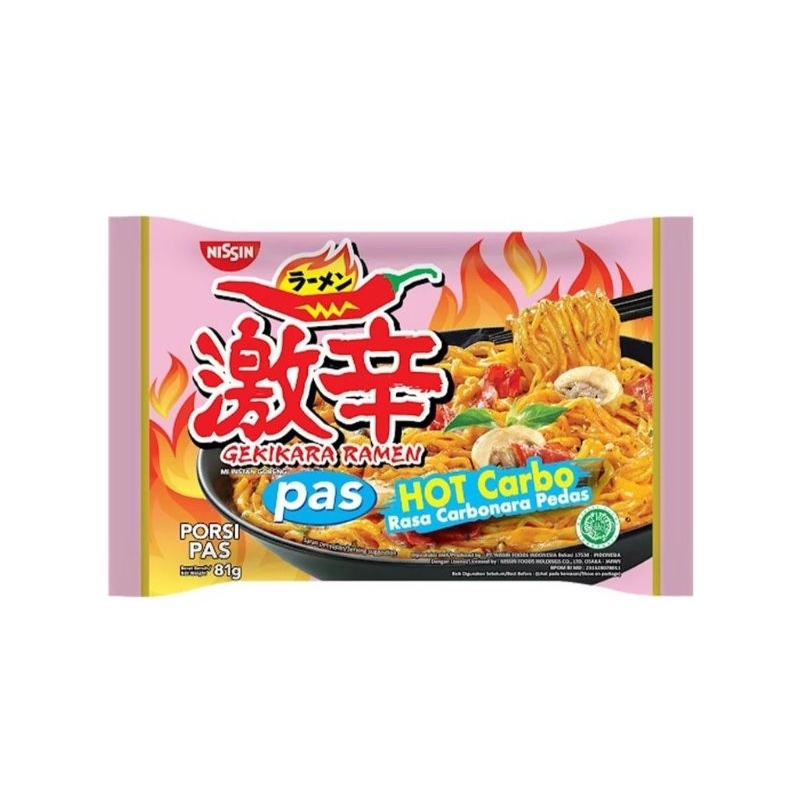 

nissin gekikara ramen carbonara pedas