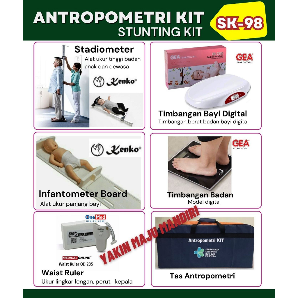 Antropometri Kit Stunting Kit SK-98 Lengkap