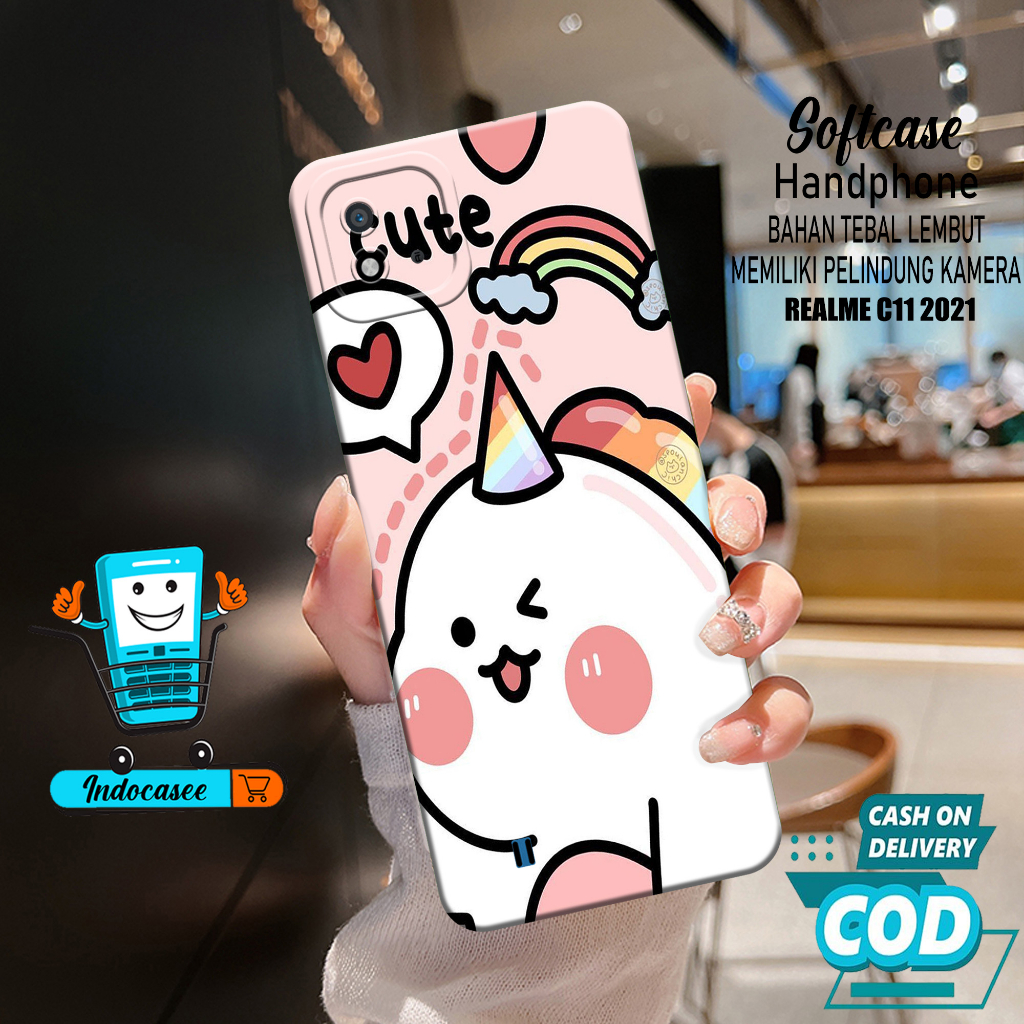 Case Hp Softcase Pro Camera REALME C11 2021 - Softcase REALME C11 2021 - Kesing Hp REALME C11 2021 -