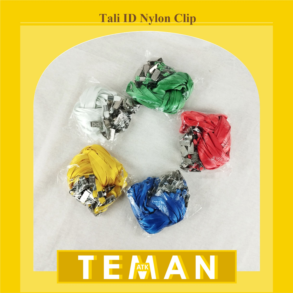 

Tali ID Card / Tali Name Tag Nylon Clip - isi 20pcs (NYL)