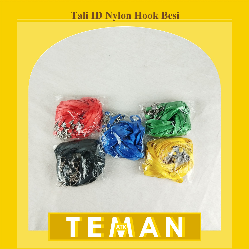 

Tali ID Card / Tali Name Tag Nylon Hook Besi - Isi 20pcs (NYLK)