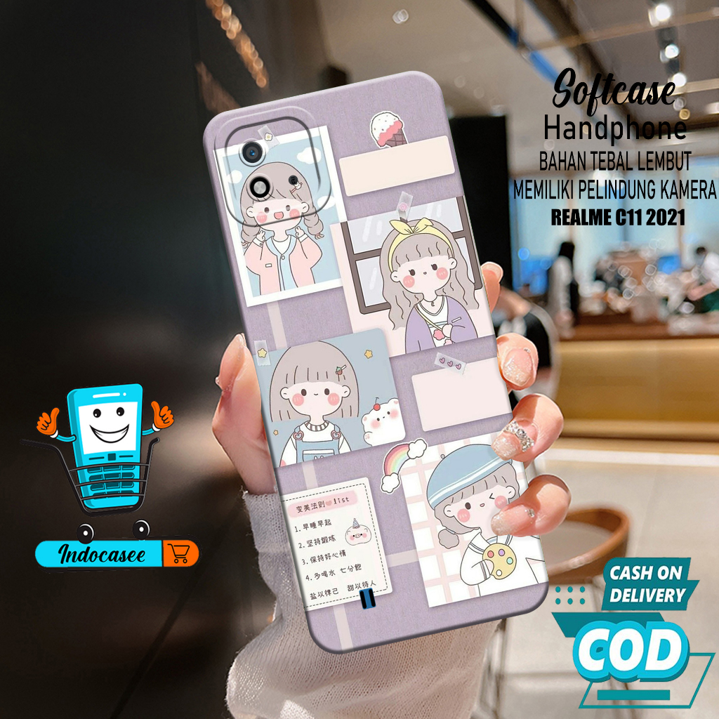 Case Hp Softcase Pro Camera REALME C11 2021 - Softcase REALME C11 2021 - Kesing Hp REALME C11 2021 -