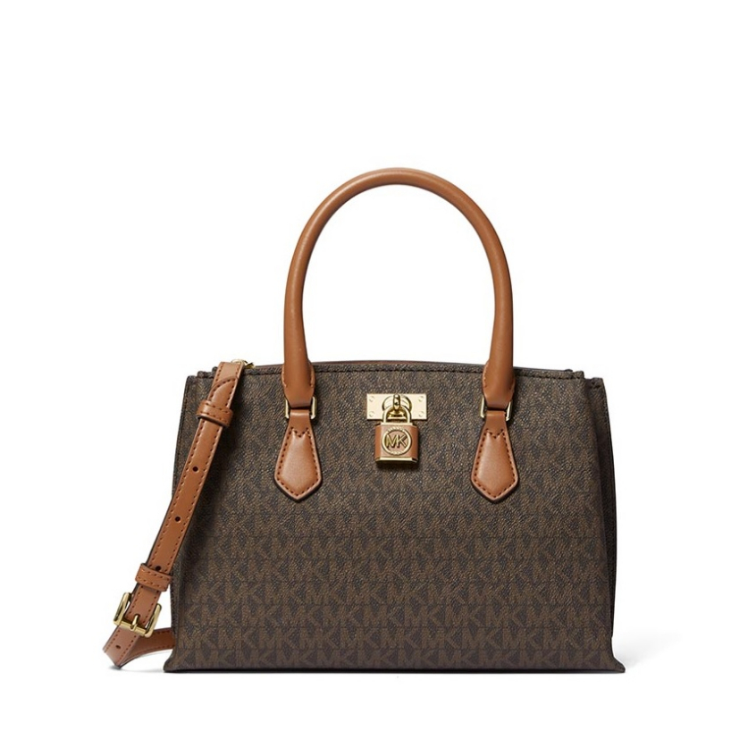 MK Ruby Saffiano Leather Satchel