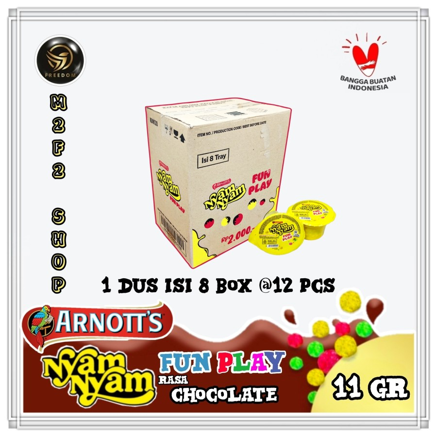 

Nyam Nyam Fun Play Bubble Puff Chocolate | Cokelat - 11 gr (Kemasan Karton)