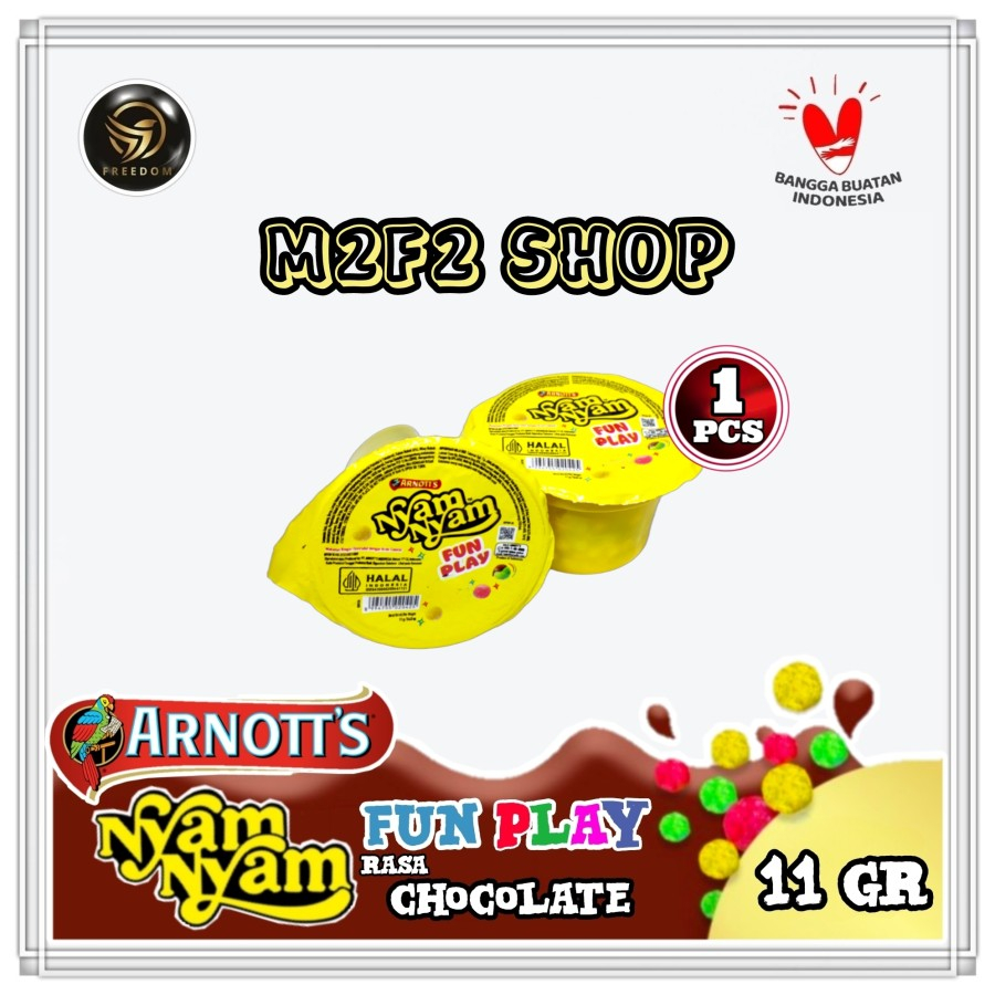 

Nyam Nyam Fun Play Bubble Puff Chocolate | Cokelat - 11 gr (Kemasan Satuan)