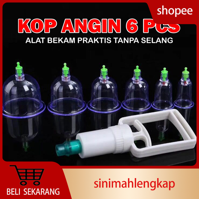 Alat Bekam Lengkap Isi 6 Cup / Kop Angin Untuk Mengobati Masuk Angin Dan Kesehatan Badan / Alat Cop 