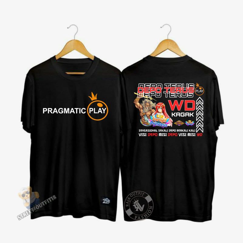 Kaos distro T-Shirt baju pakaian game slot pragmatic play Depo terus Wd kagak cwwe /cowo/pria/wanita
