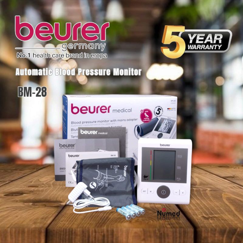 Tensimeter Digital Original Beurer BM28 + Adaptor Garansi Resmi 5 Tahun / Tensi Meter Digital Beurer