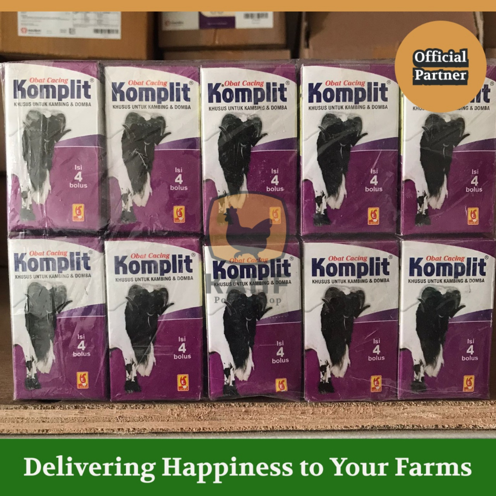 Obat Cacing Komplit Kambing 1 Pack isi 10 Dus 40 Bolus Eka Farma [KAHF PS]