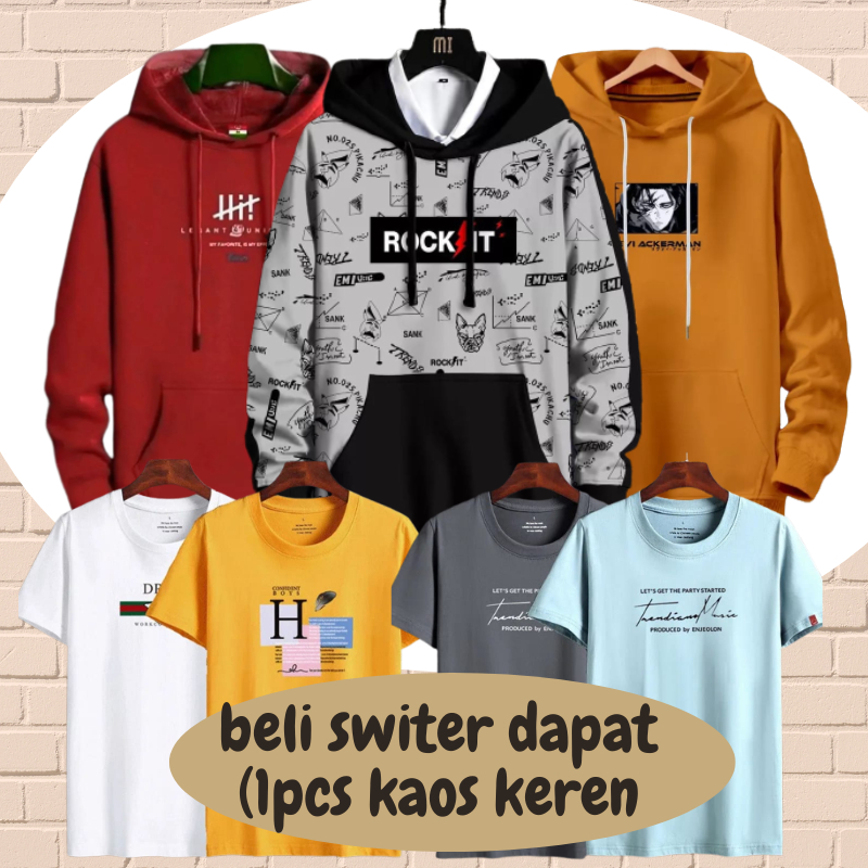 sweater pria RDM hoodie reamaja dewasa sweater cowok cewek ASLI DISTRO [COD GRTIS 1 KAOS KEREN]