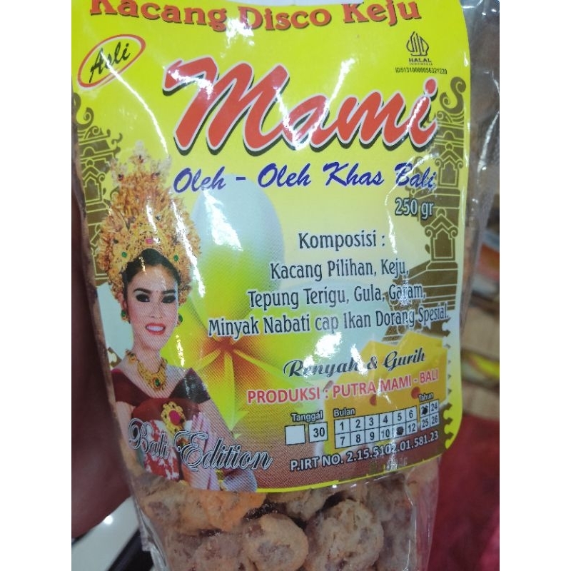 

KACANG DISCO PUTRA MAMI GAMBAR PENARI 250GR ASLI KHAS BALI KEMASAN PLASTIK