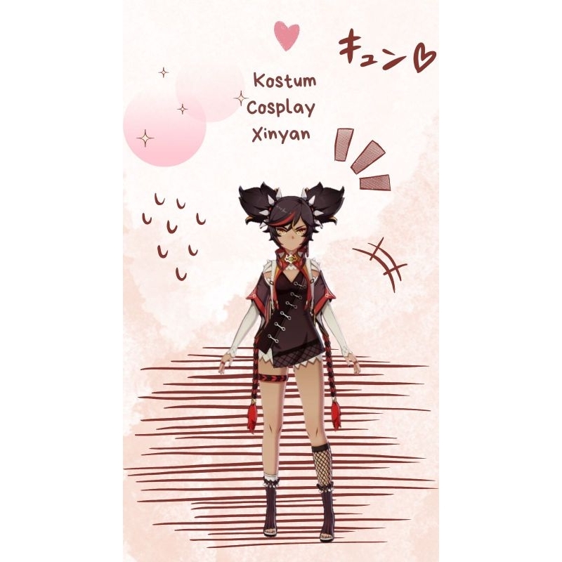 kostum cosplay xinyan