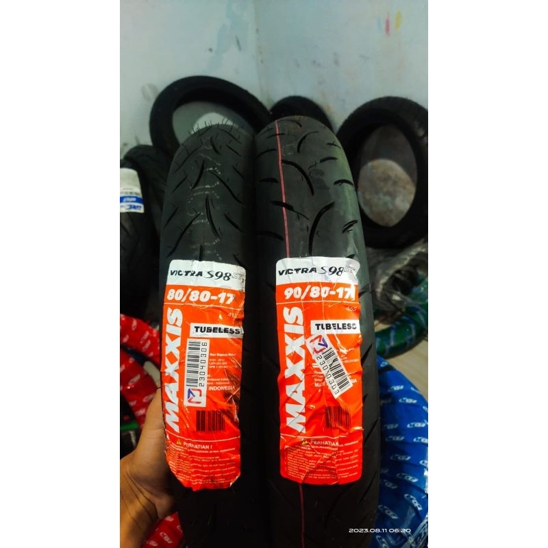 maxxis victra tubelss 90/80-17 &amp; 80/80-17