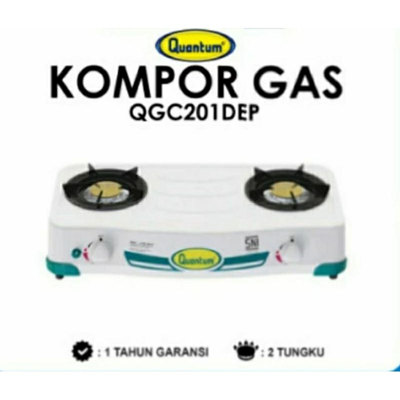 Quantum QGC201DEP Kompor Gas 2 Tungku QGC-201-DEP