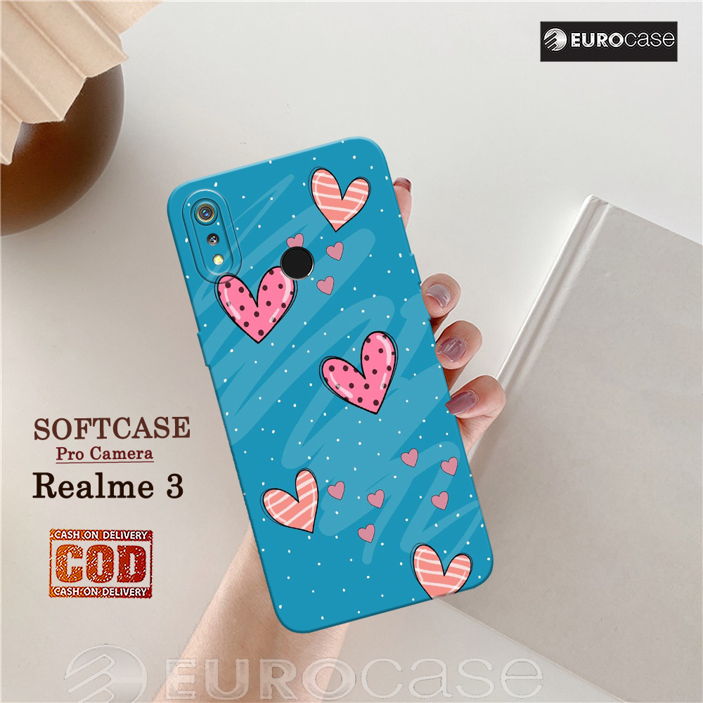 Casing Hp Realme 3 - Fashion Case Love - Soft Case Hp Realme 3 - Kesing Hp - Softcase  - Cover Hp - 