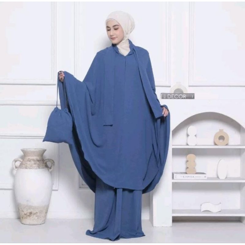 mukena dewasa cringkel airflow