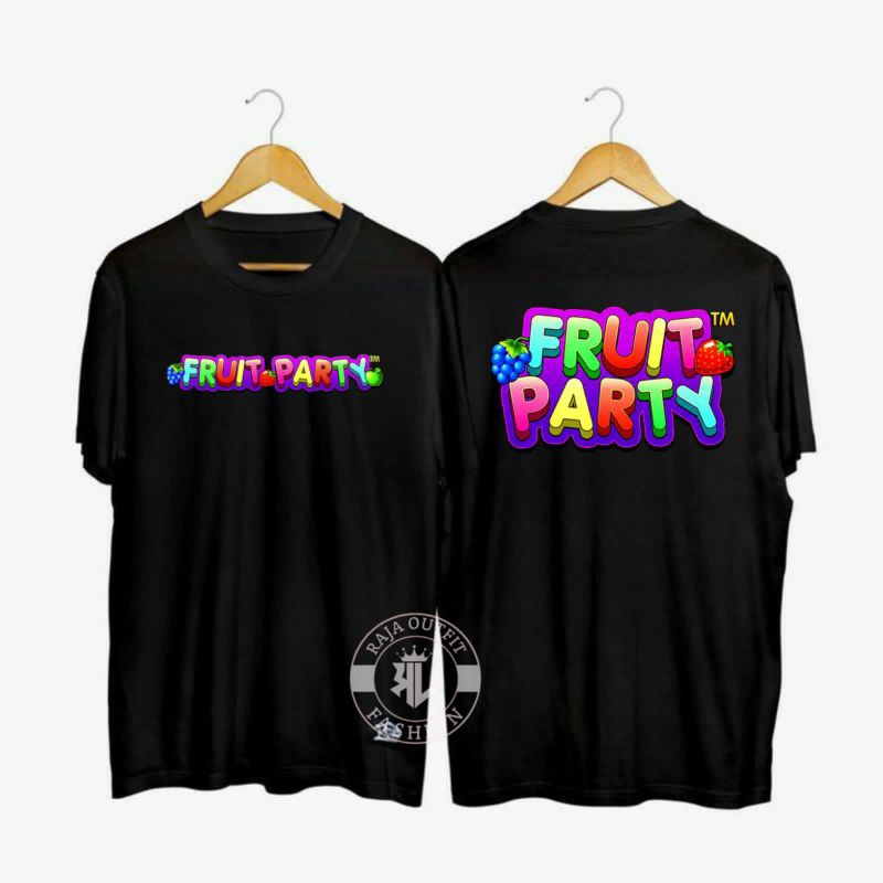 Kaos distro T-shirt Baju pakaian game pragmatic slot pruit party cewe/cowo/pria/wanita