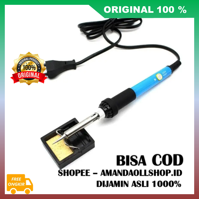 Solder Iron Multifungsi Taffware Solder Iron Adjustable Temperature 60W 100% ASLI