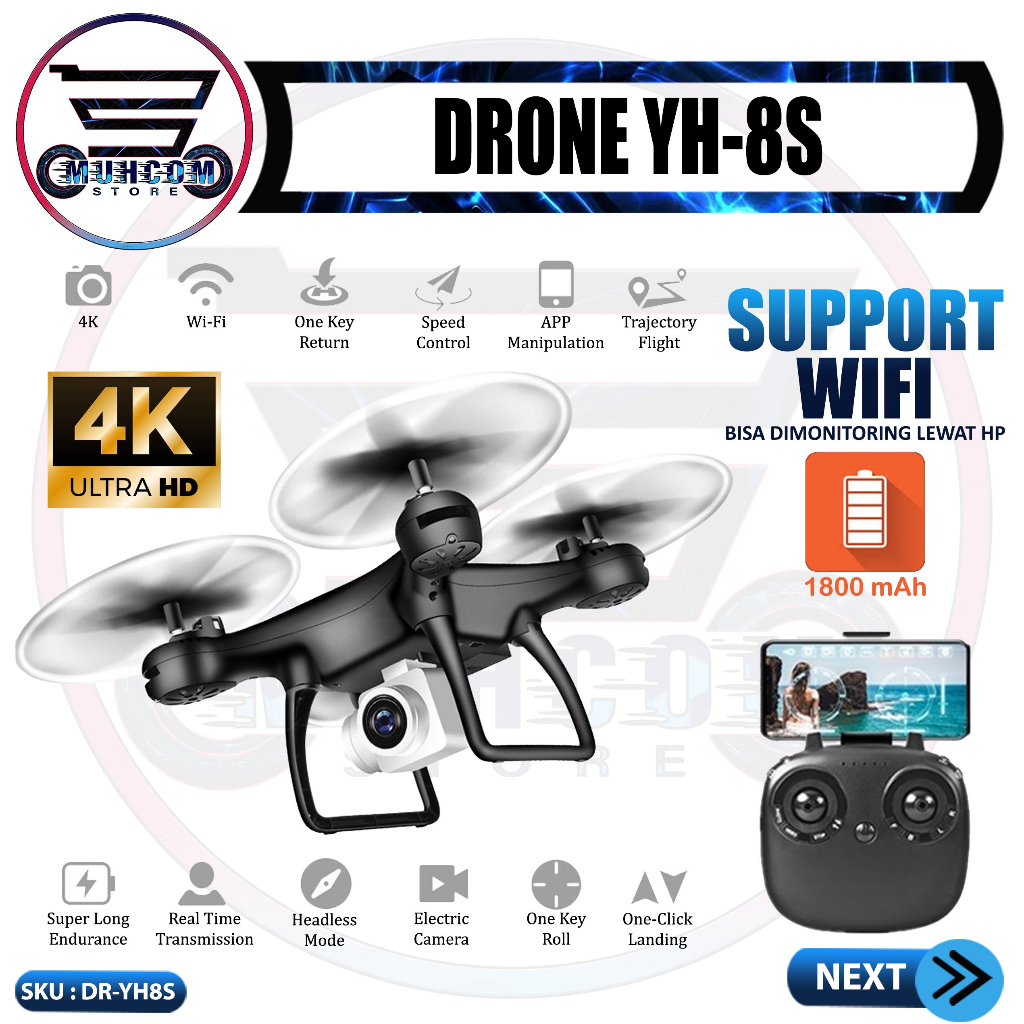 Drone Camera Mini TENXIND TXD YH 8S FPV Kamera Ultra Full HD 4K Wifi APP Remote Control Monitoring J