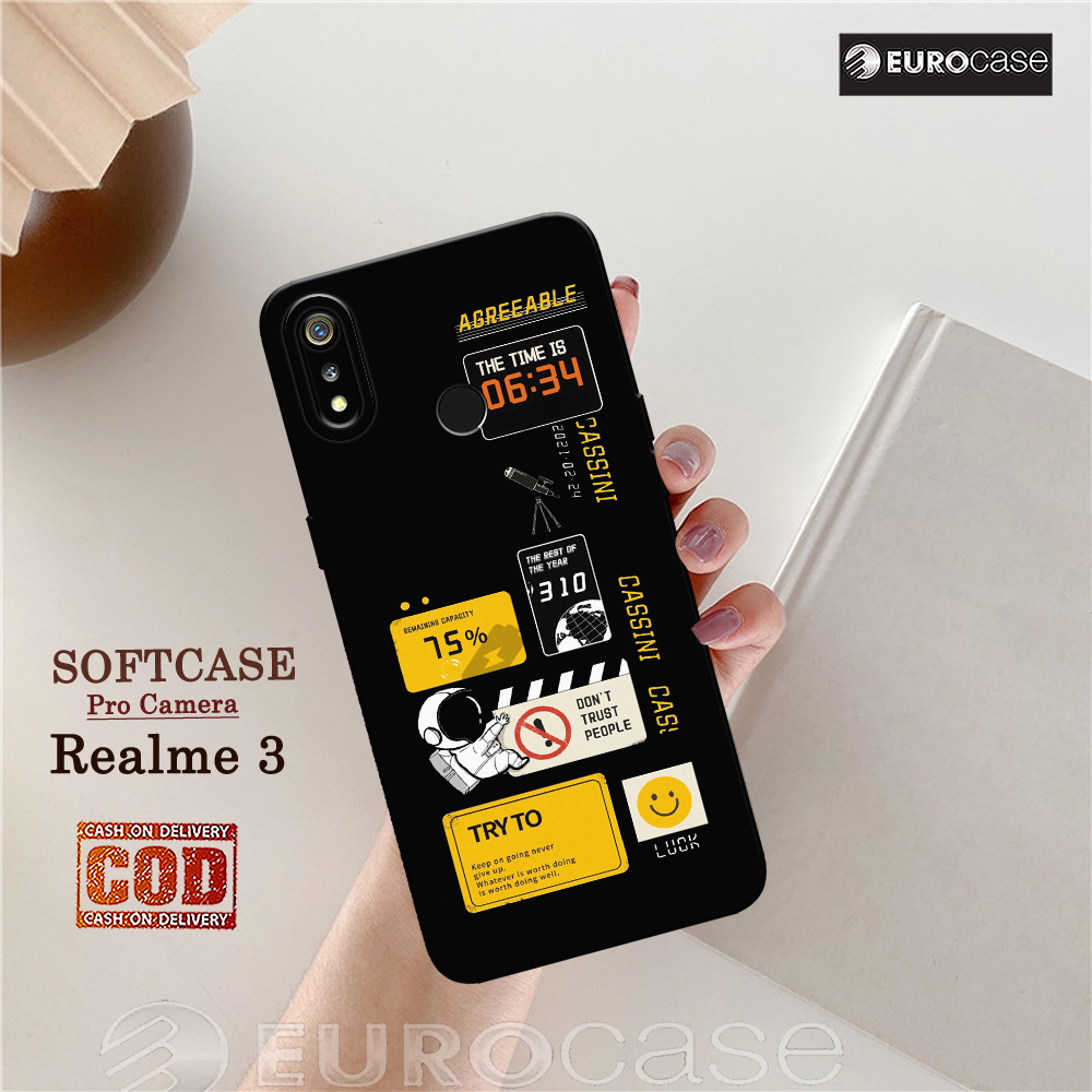 Casing Hp Realme 3 - Fashion Case Astronot Nasa - Soft Case Hp Realme 3 - Kesing Hp - Softcase  - Co