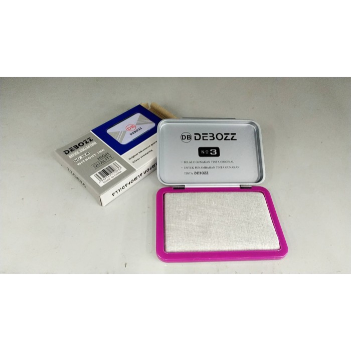

BANTALAN STEMPEL/STAMP PAD DEBOZZ WITHOUT INK NO. 2