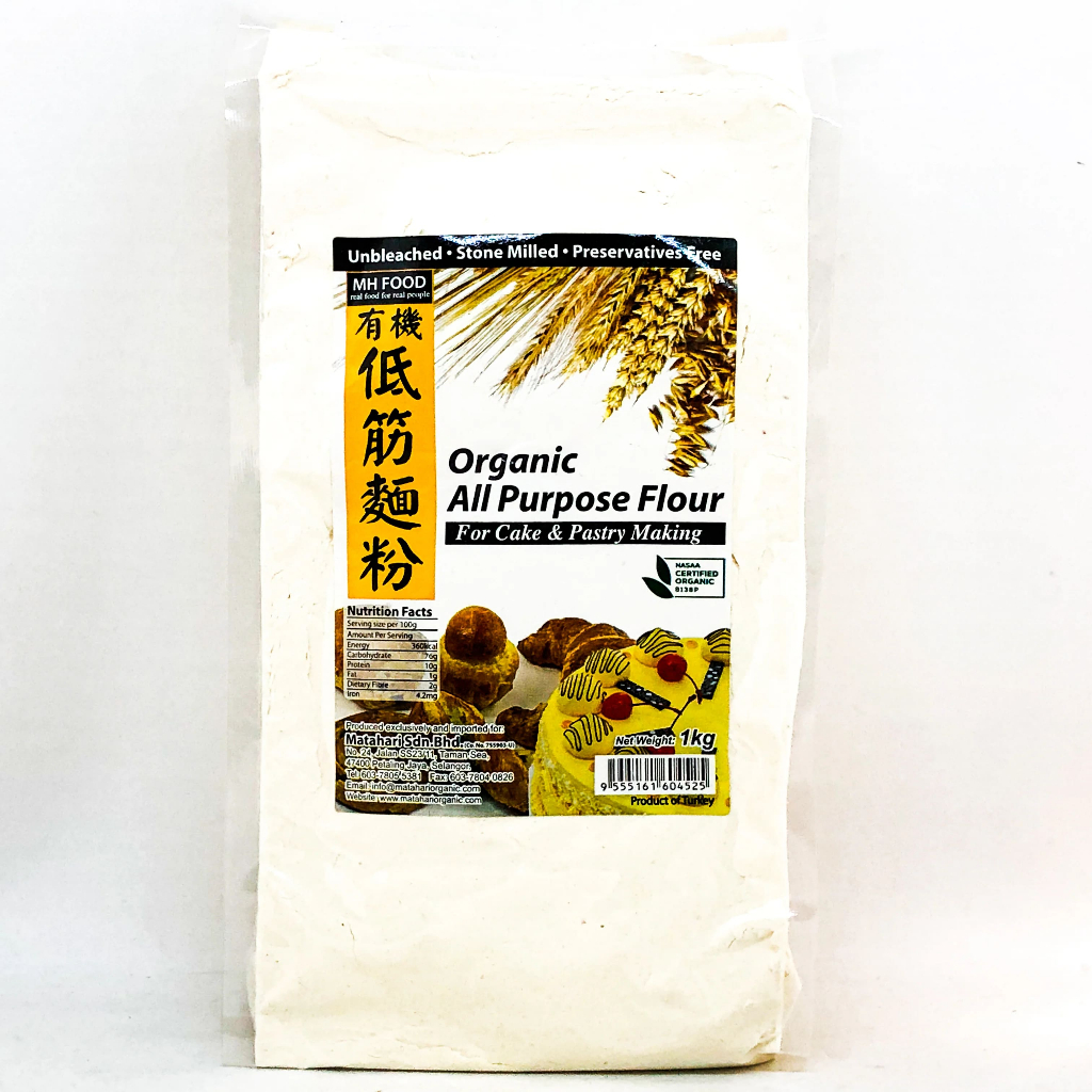 

MH Organic All Purpose Flour 1kg Tepung Serbaguna Organik