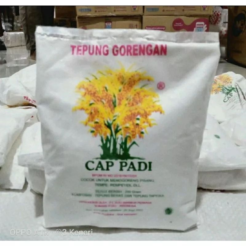 

Tepung Gorengan Cap Padi (Cepat kering) Perpaduan Tepung beras & Tapioka 200g
